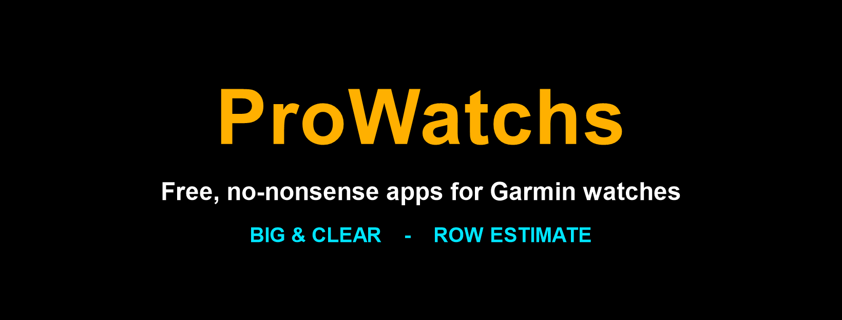 ProWatchs Garmin app collection