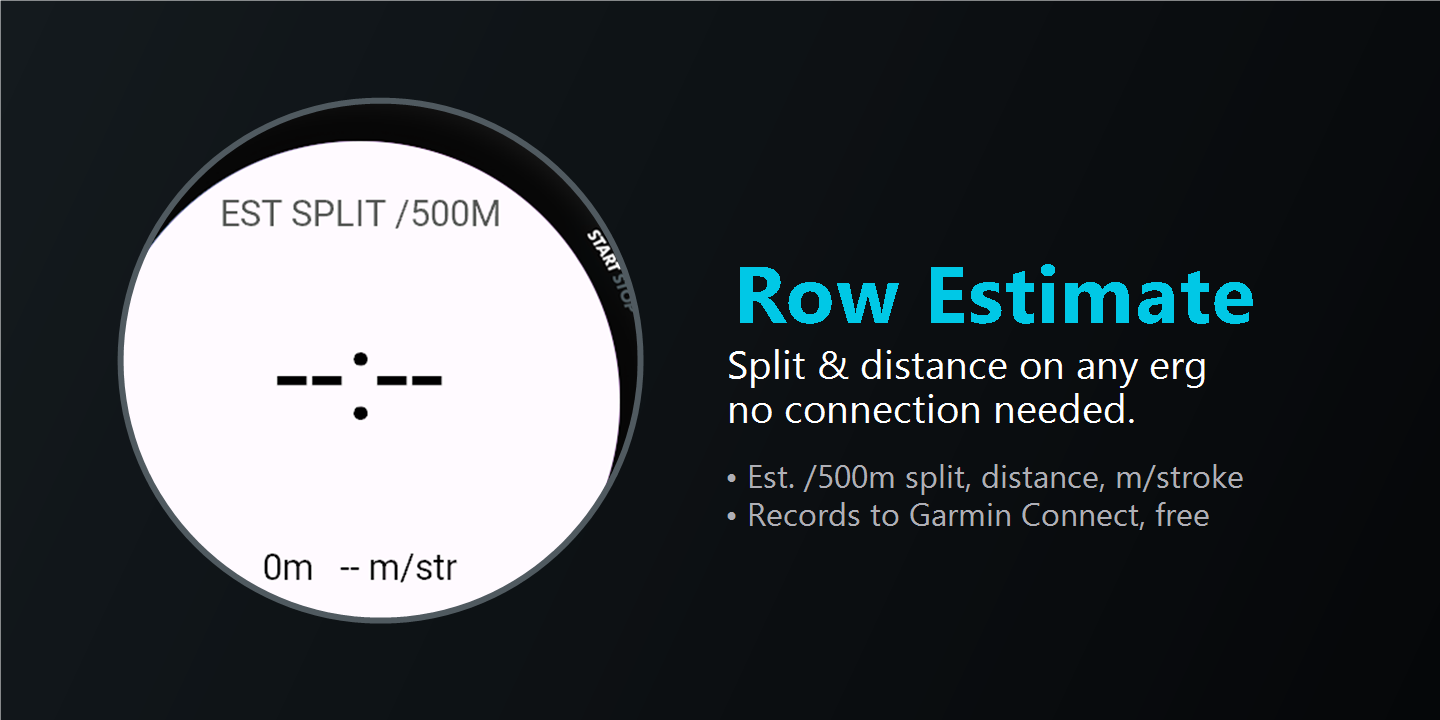 Row Estimate preview with live rowing values